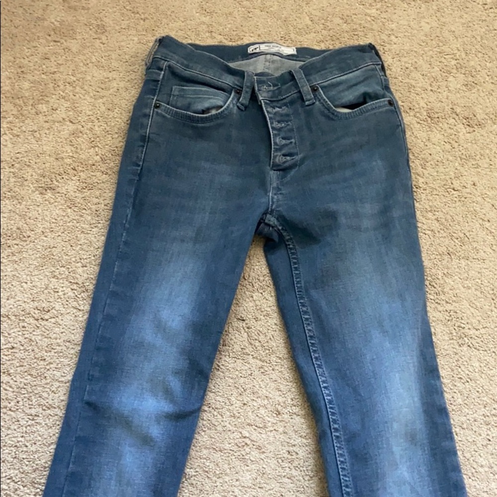 Free people high rise dark jeans